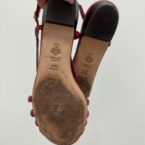 vintage Bally red gladiator sandals - Picture 4 of 7